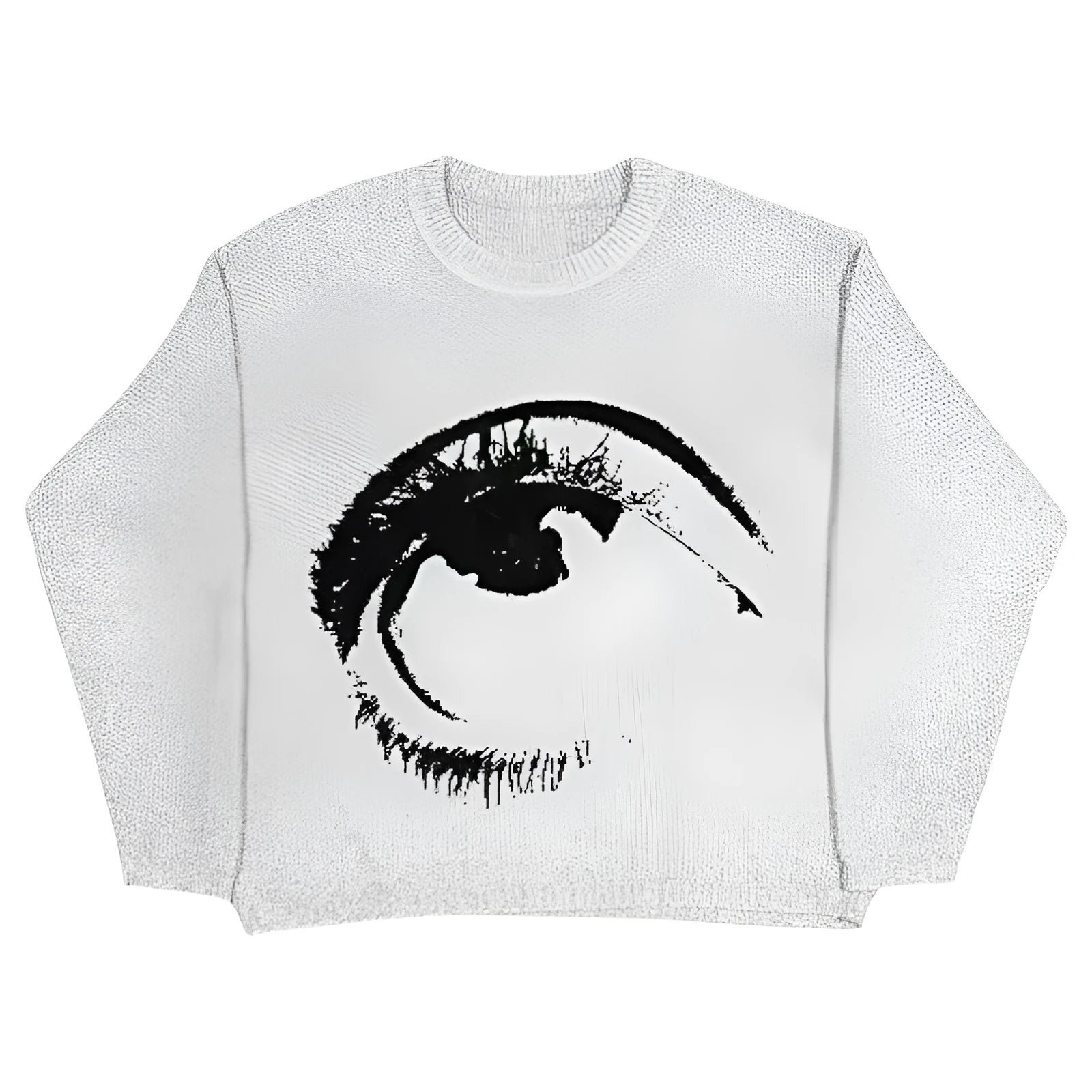Punk hip hop style round neck cotton pullover sweater in streetwear design