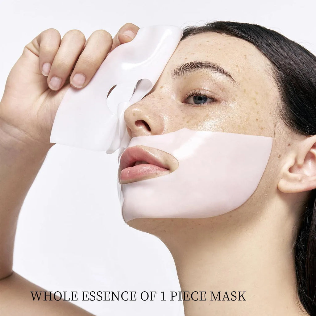Pack of four collagen layered patch face masks for moisturising and rejuvenating skincare.