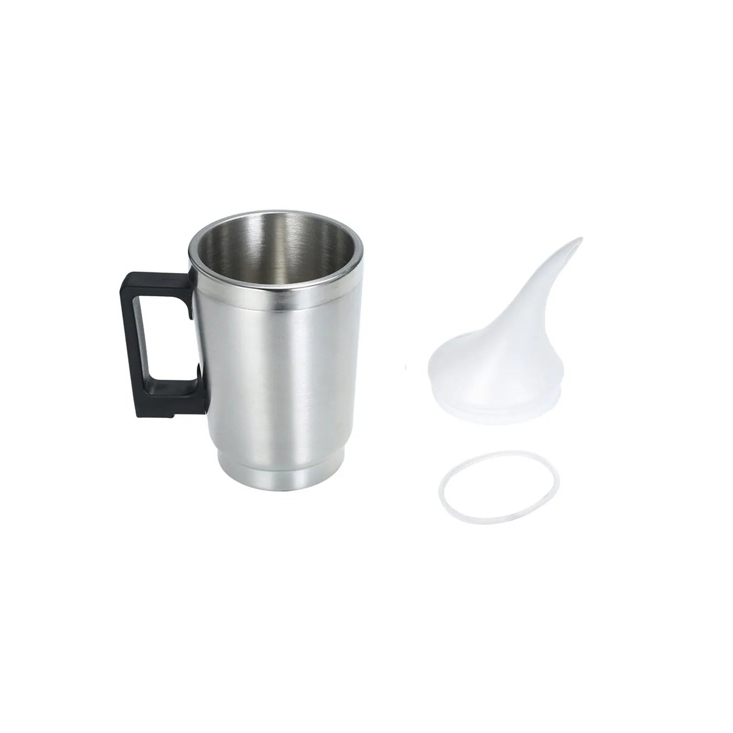 Automobile headlamp renovation kit parts with stainless steel cups, covers, and power adapters for lens polishing