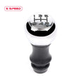 Black aluminium alloy ABS gear knob handball for Peugeot 106 206 307 407 models with font 5 files