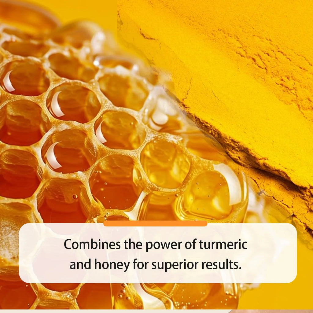 30ml turmeric honey essential oil bottle in white packaging for facial skincare