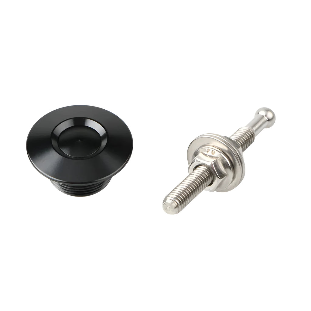 30mm aluminium engine cover lock in silver, black, gold, blue or red colours with screw and nut