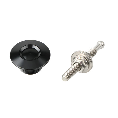 30mm aluminium engine cover lock in silver, black, gold, blue or red colours with screw and nut