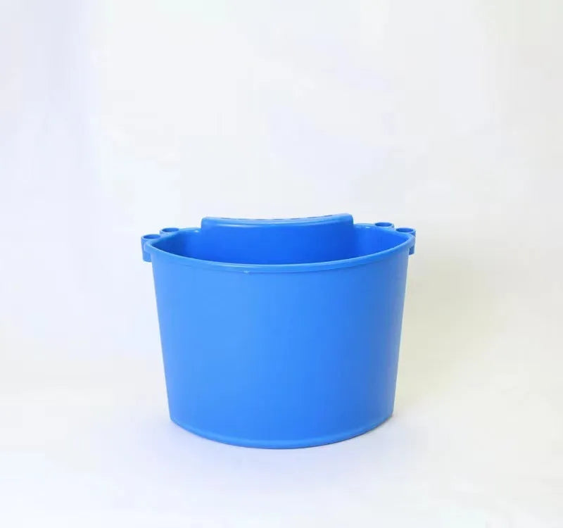 PP plastic car wash bucket with carrying handle in choice of black, blue, pink, or red colours