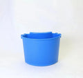 PP plastic car wash bucket with carrying handle in choice of black, blue, pink, or red colours