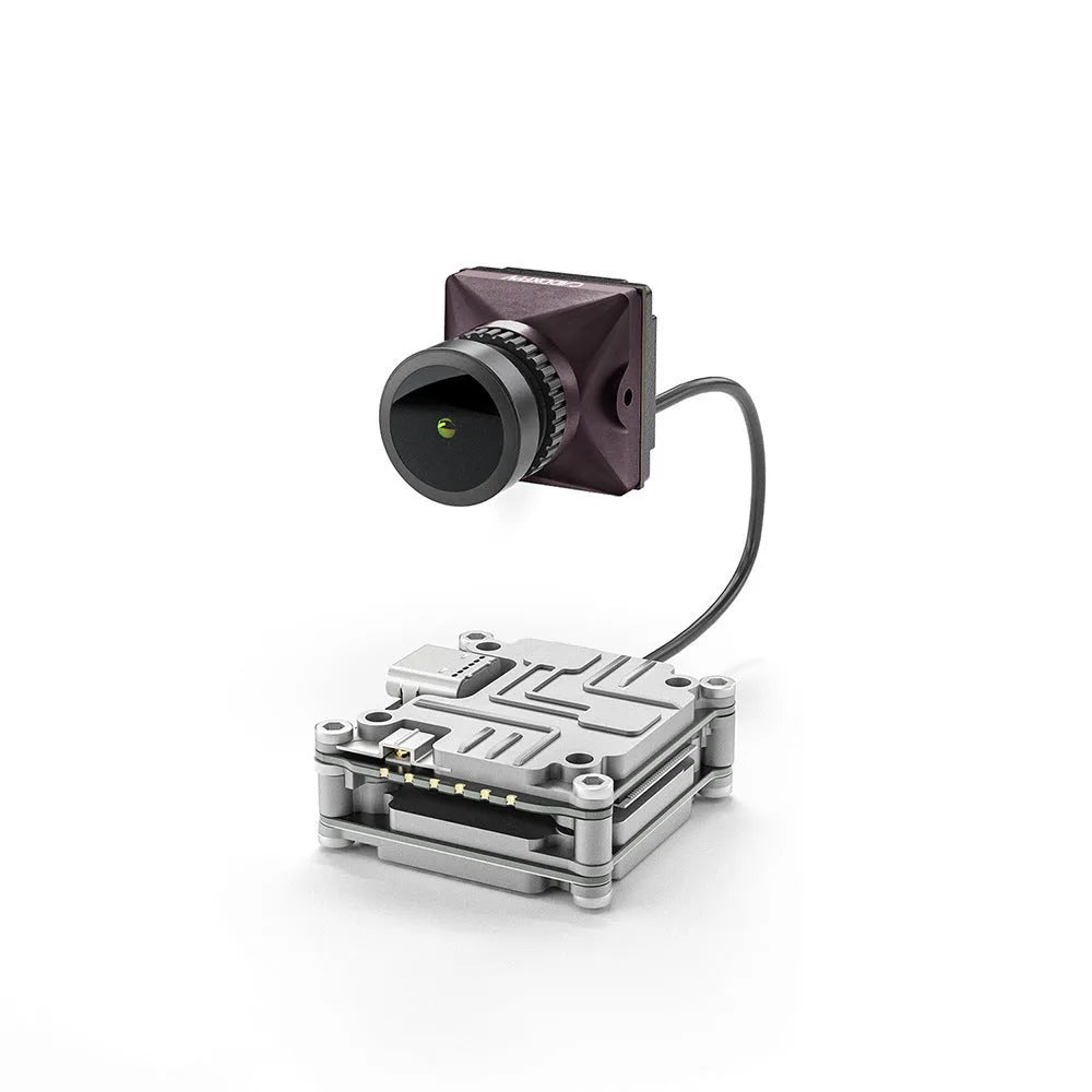 Silver Caddx ADAPTS DJI FPV digital image transmission machine kit with polar vista module, screws, and cables