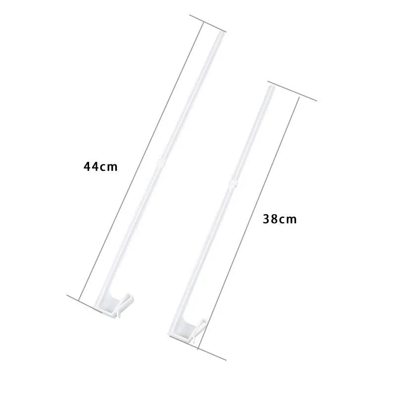 White PP plastic car window flag bracket set with 10 flag poles for vehicle display