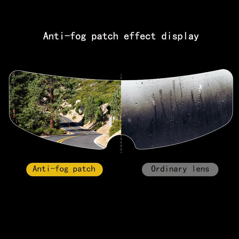 Transparent motorcycle helmet anti-fog rainproof film sticker for full face helmet visor