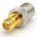 SMAKFK coaxial RF adapter copper SMA female to F female round shape with 1mm line length