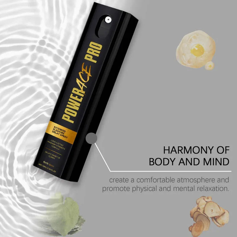 A 10ml men's body moisturising spray bottle measuring 2.6cm by 9.3cm