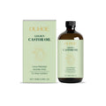 100ml golden castor oil bottle for hair growth and skin care treatment