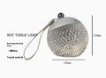 Touch control dimmable LED desk lamp in aluminium and acrylic, 12 cm diameter