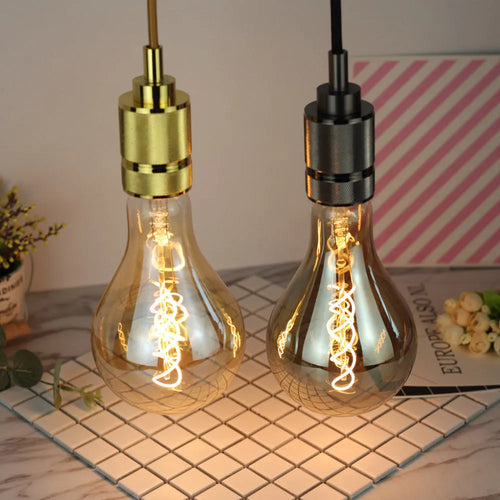 A110 LED soft light strip with double helix gold spiral design measuring 110 by 200 millimetres