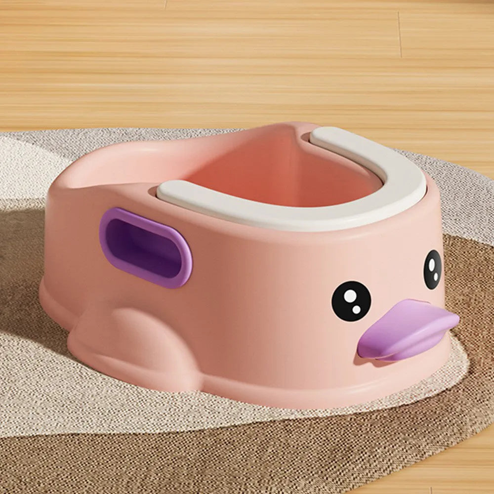 Blue PVC duck-shaped bathtub for washing dogs and cats without electricity