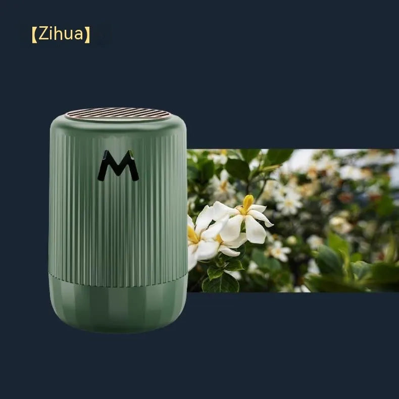 Solid car and home aromatherapy decoration cup in choice of four scents, dimensions 10 by 6 centimetres.