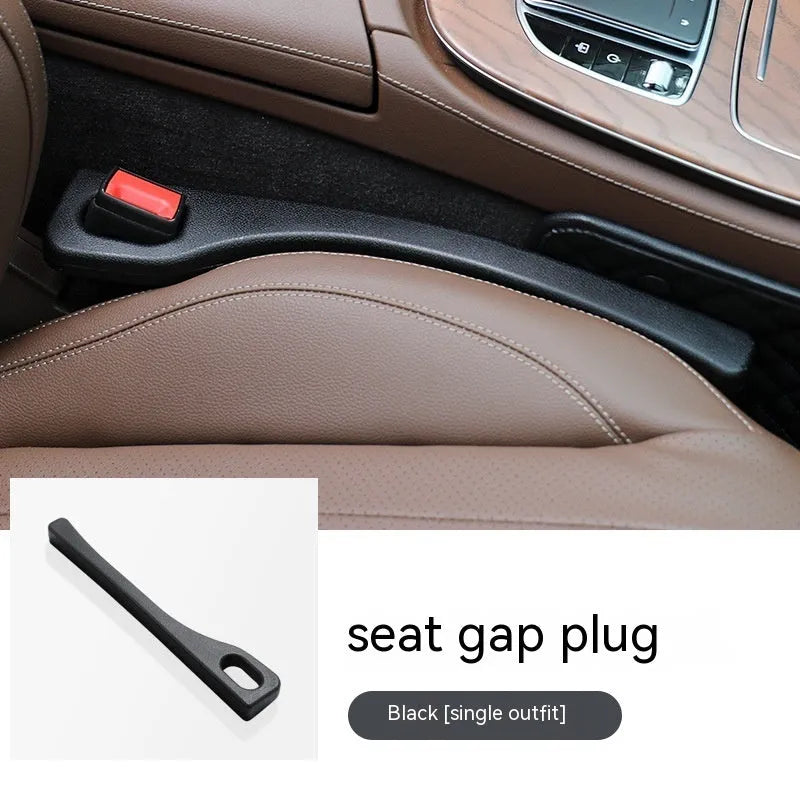 Polyurethane car seat gap filler strips in black, brown, red, and beige colours