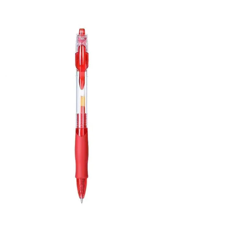 0.5mm gel pen in black, blue and red ink options for office and learning