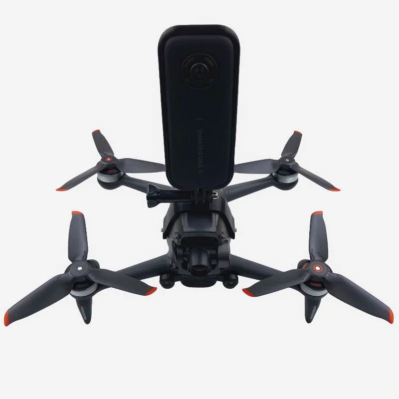 3D printed FPV drone expansion bracket for GoPro-compatible action cameras with soft sponge contact protection