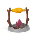 Barbecue design tumbling cat food feeder toy with leakage mechanism measuring 30cm