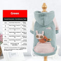 Brown cotton pet dog sweatshirt casual leisure wear garment