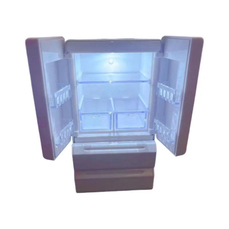 White plastic miniature candy toy model with working light, 11.4cm tall for dollhouse displays