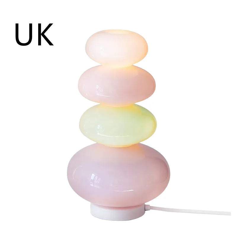 Candy String Rainbow Floor Lamp glass iron creative macaron design table lamp