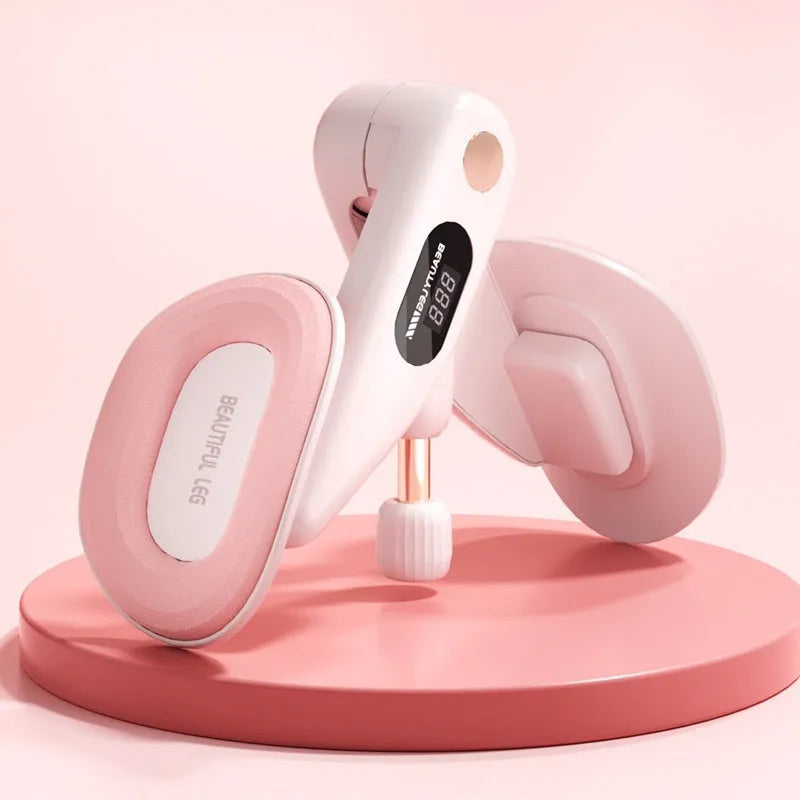 Pelvic floor muscle trainer device with counter, shown in available colours.