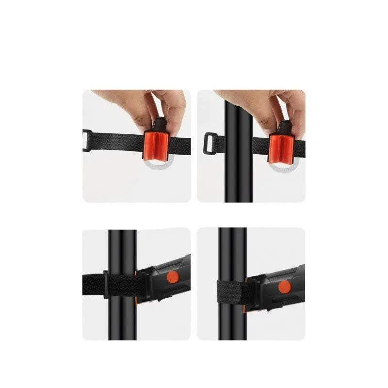 USB charging waterproof bicycle taillight modification kit in multiple colour options