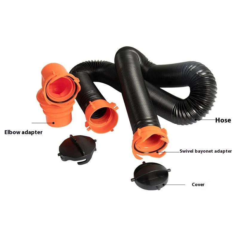 90 degree sewage hose rotary elbow joint made from polypropylene with length options