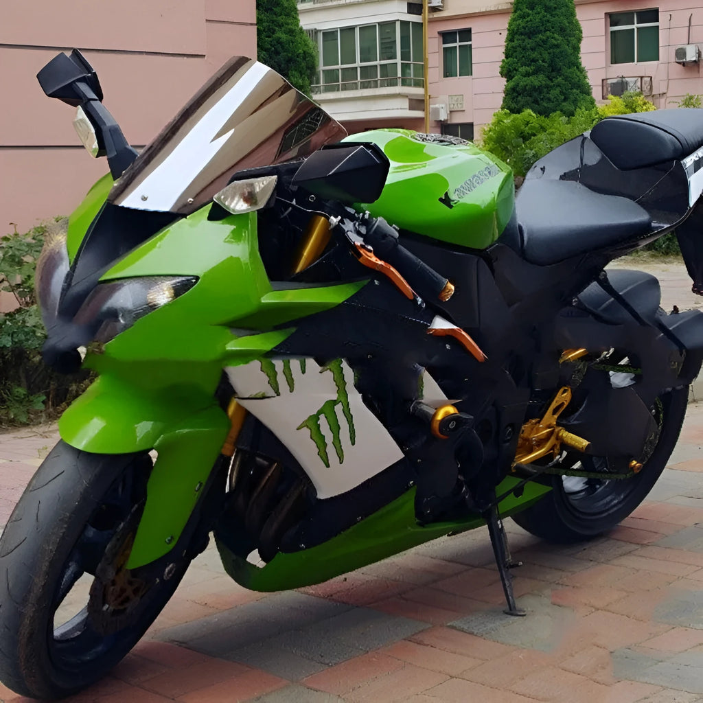 Blue and Brown tinted motorcycle windscreen for Kawasaki ZX-6R 636 and ZX-10R models