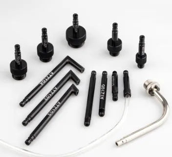 Automatic transmission oil refueling kit with 13 pieces including pump, connectors and filler tools