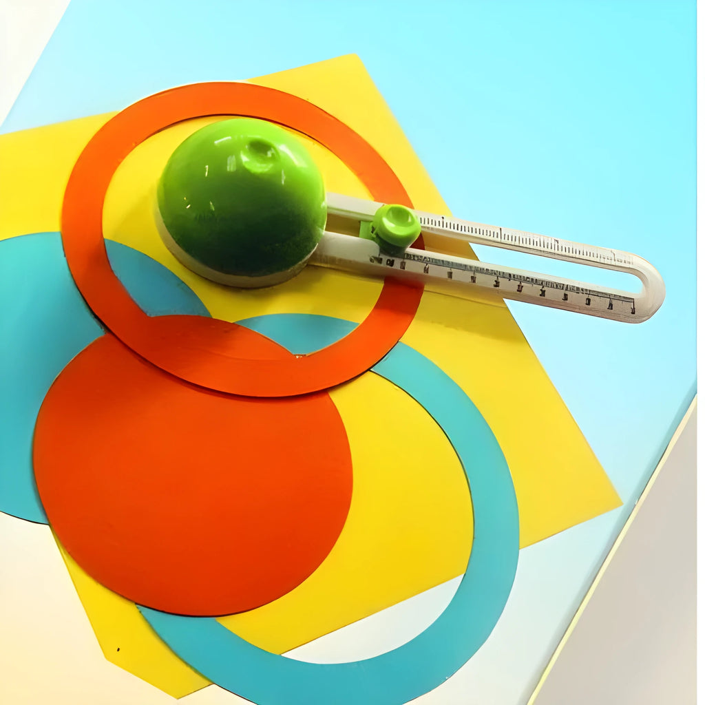 Green or orange plastic round cutter paper knife with A3 maximum cutting specification