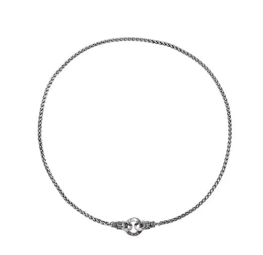 S925 sterling silver clavicle necklace for women with simple pendant, available in 50cm, 55cm, and 60cm chain lengths.