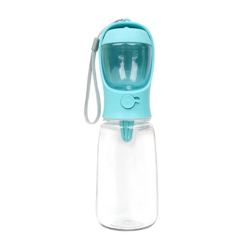 Dual-use portable dog water cup with split water grain design in selected colour and capacity