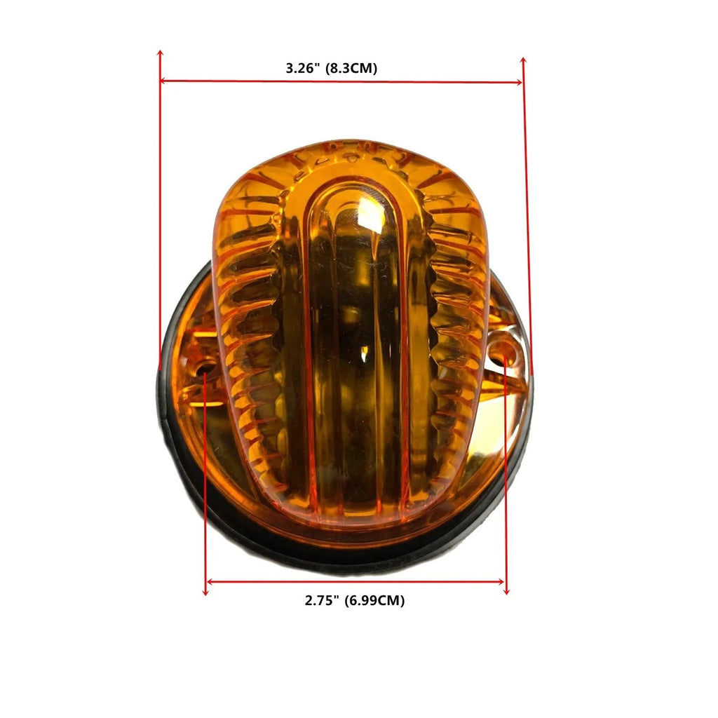 GR model LED roof cab marker light kit with yellow, transparent, and smoked black lampshade options