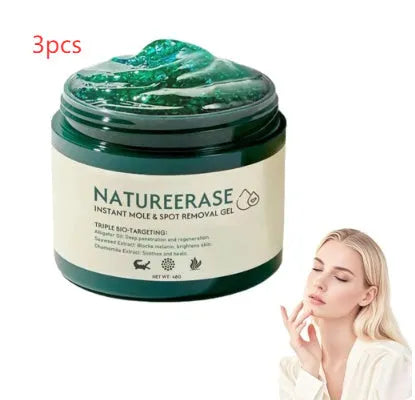 Natureerase Instant Mole Spot Removal Gel in 45g packaging with hydrating properties