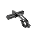 Aluminium alloy bicycle handlebar extension bracket in black, 10cm length, for MTB and road cycling