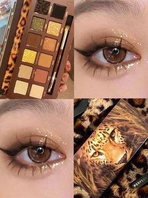 Explorer twelve-colour animal eye shadow palette showing shades including Golden Tiger Ink Cat Plate and Red Fox