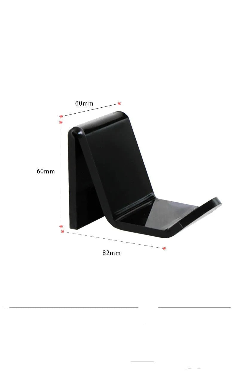 Universal game controller mounting bracket in black colour for wall or door installation