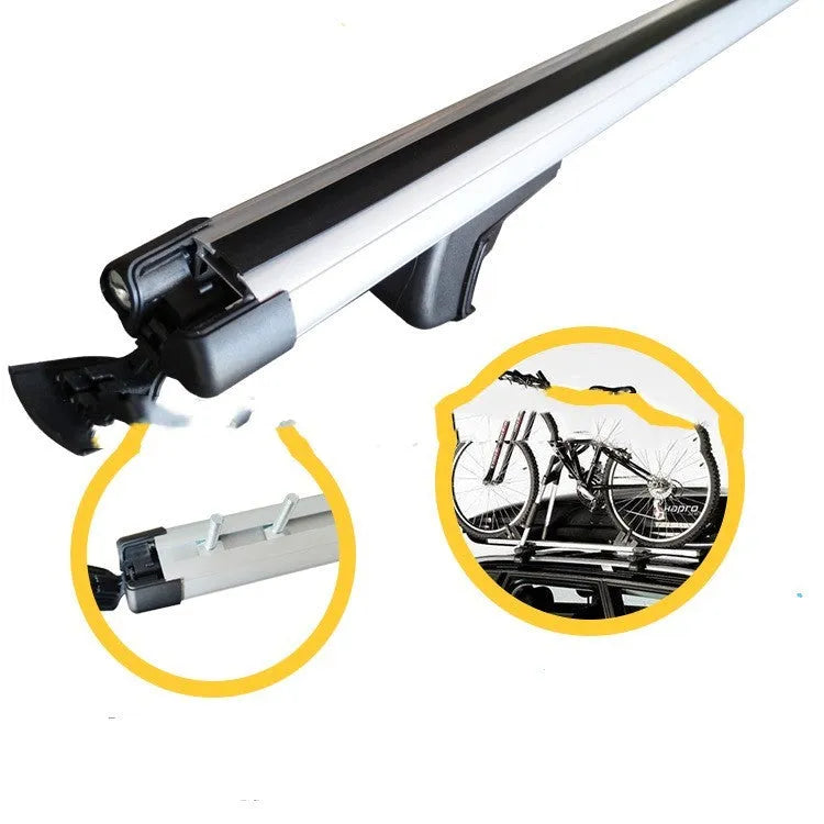 GM SUV alloy roof rack crossbars with adjustable length for 75kg luggage capacity