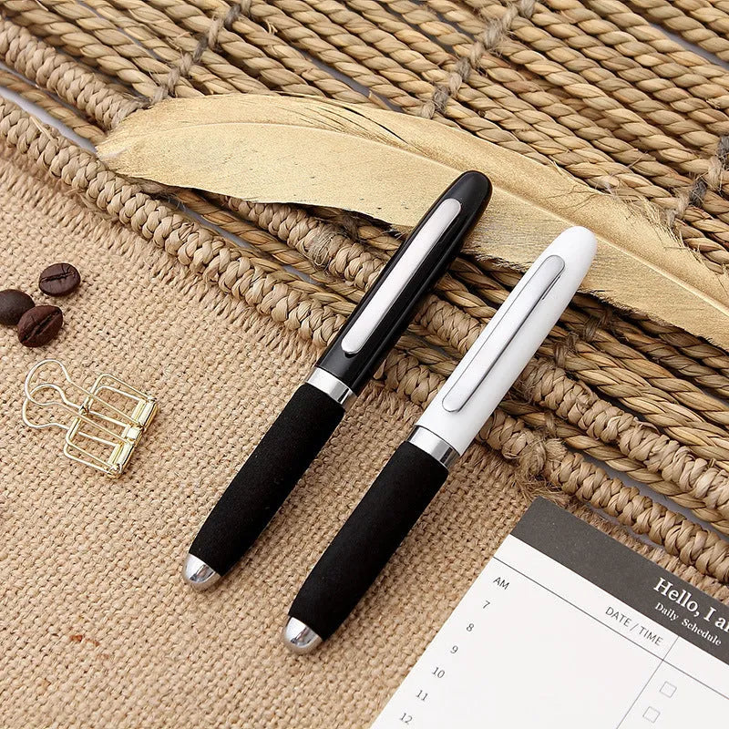 EVA metal cap mini ballpoint pen with 1.0mm tip in compact 112mm size