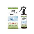 120ml mite control spray bottle with spray nozzle and ingredient list visible