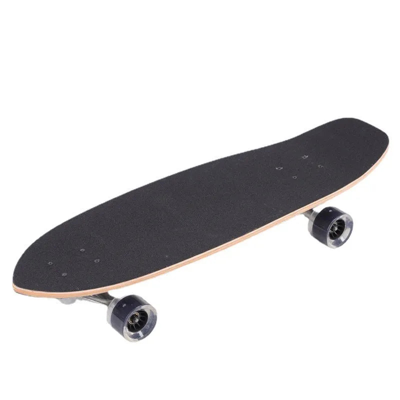 White maple wooden street scooter complete skateboard with 31-inch deck for urban riding