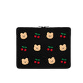 Embroidered animal design laptop sleeve bag for 13.6-inch to 15.6-inch computers