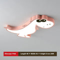 48cm cartoon dinosaur ceiling light with aluminium body and PVC shade in children's bedroom