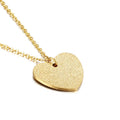 Geometric heart-shaped titanium steel pendant necklace on a chain, colour KN25736-Z