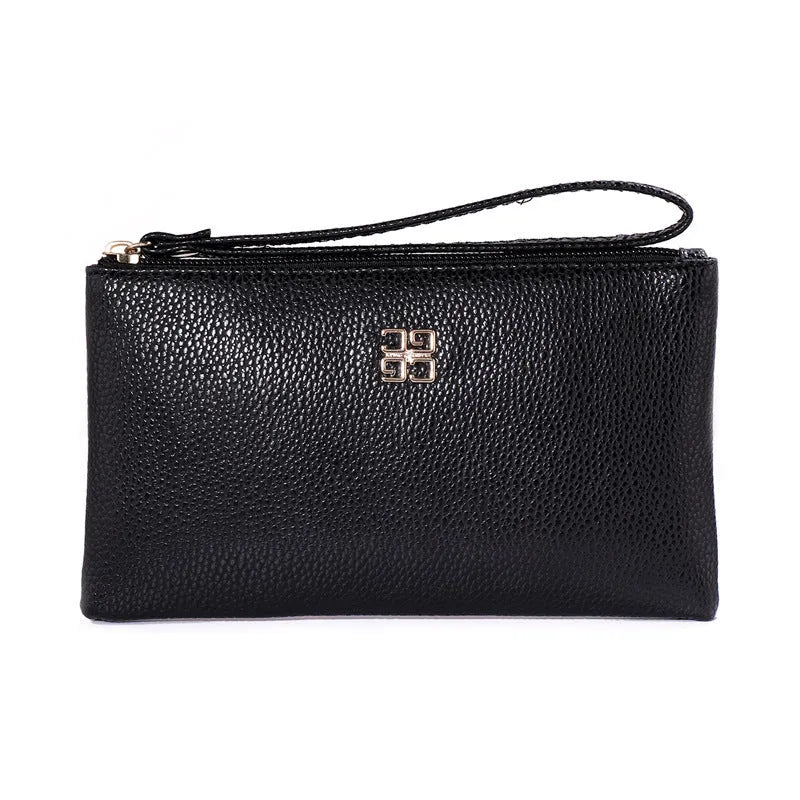 Long European style PU leather phone wallet handbag with zipper closure in multiple colour options