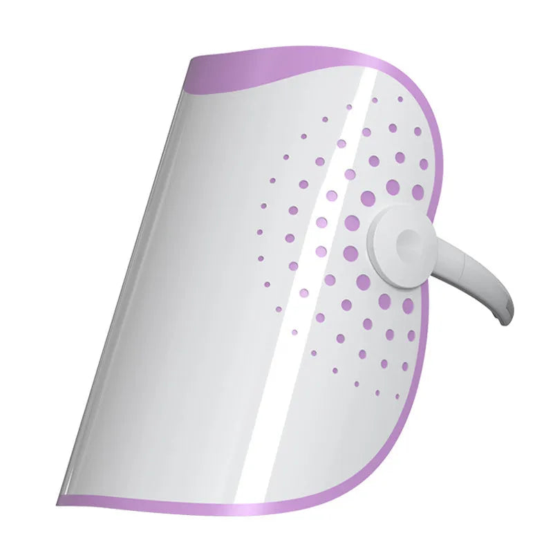 White and purple photon IPL beauty mask device with spectrometer for home skin treatment