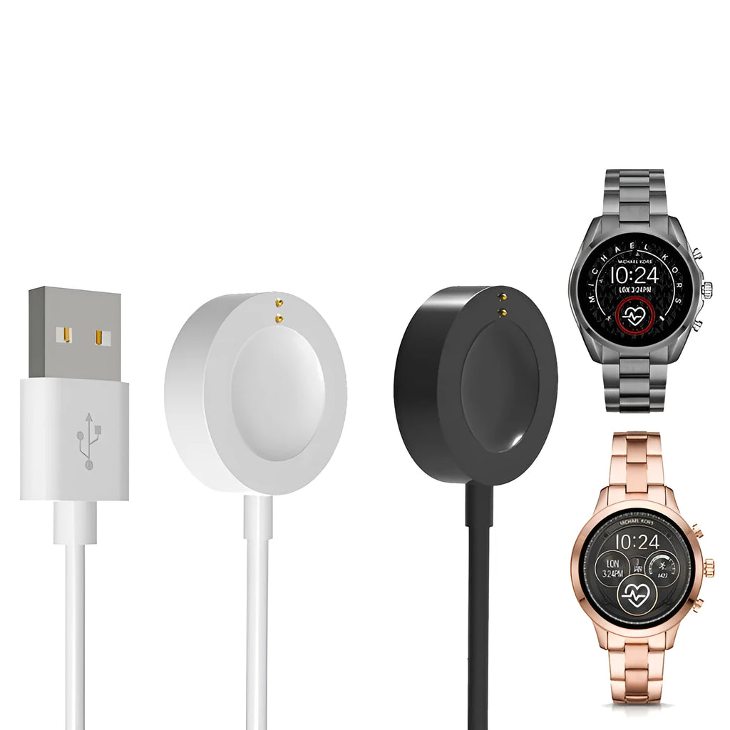 ABS smart watch charger cable for Michael Kors 5E, magnetic connector, 8cm x 4cm x 1cm, black colour
