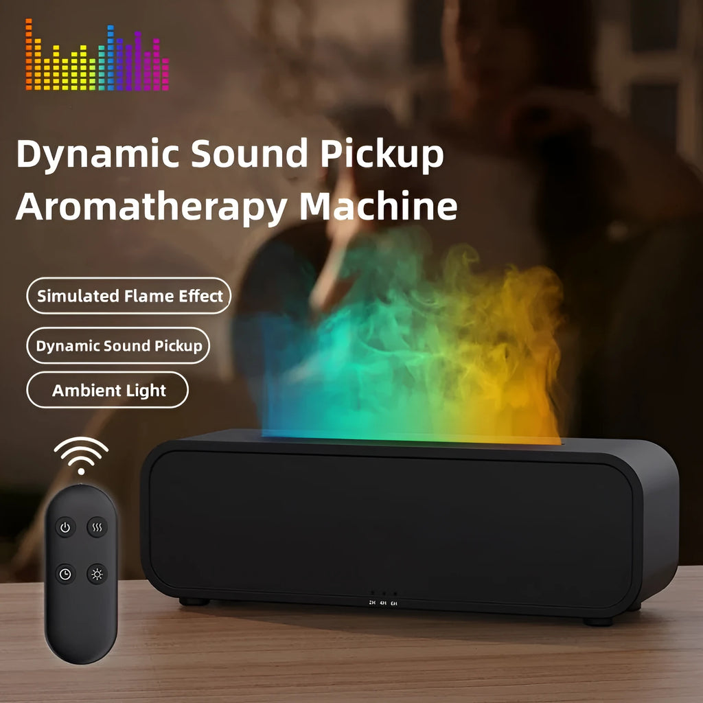 2024 USB aroma diffuser with remote control and colour-changing light in black and white options